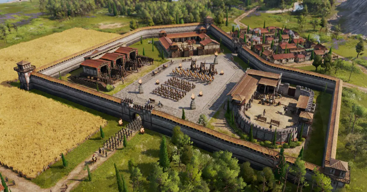 Vue antique de la ville dans Anno 117: Pax Romana