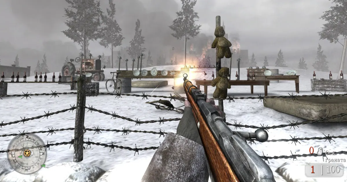 Call of Duty 2 art showing WWII action in North Africa and Europe