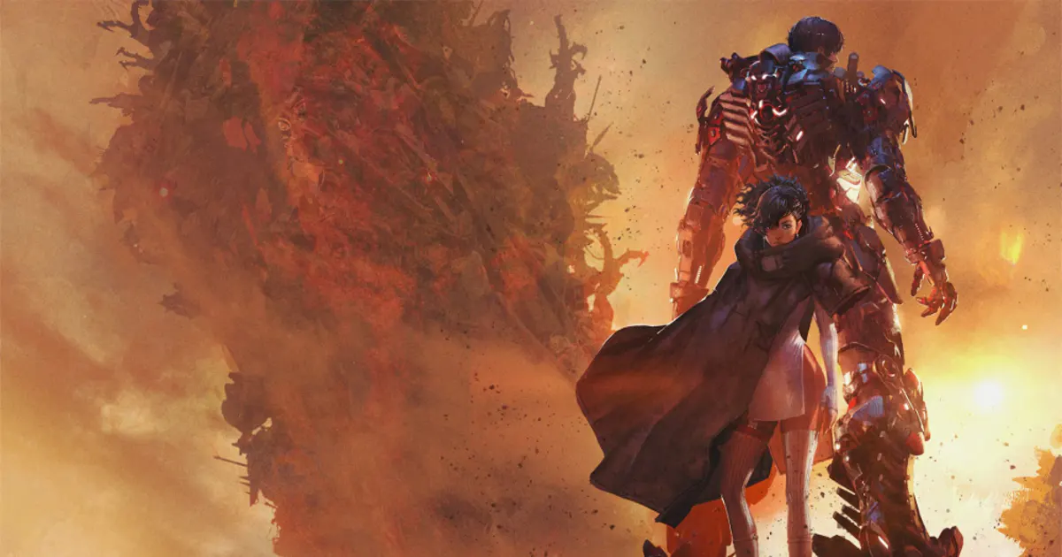 Daemon X Machina mech action game with giant robot battles