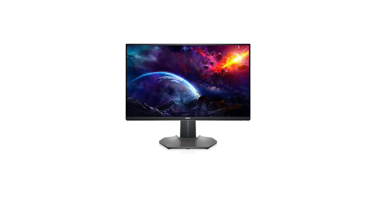 Dell S2721DGF ゲーミングモニター斜めから