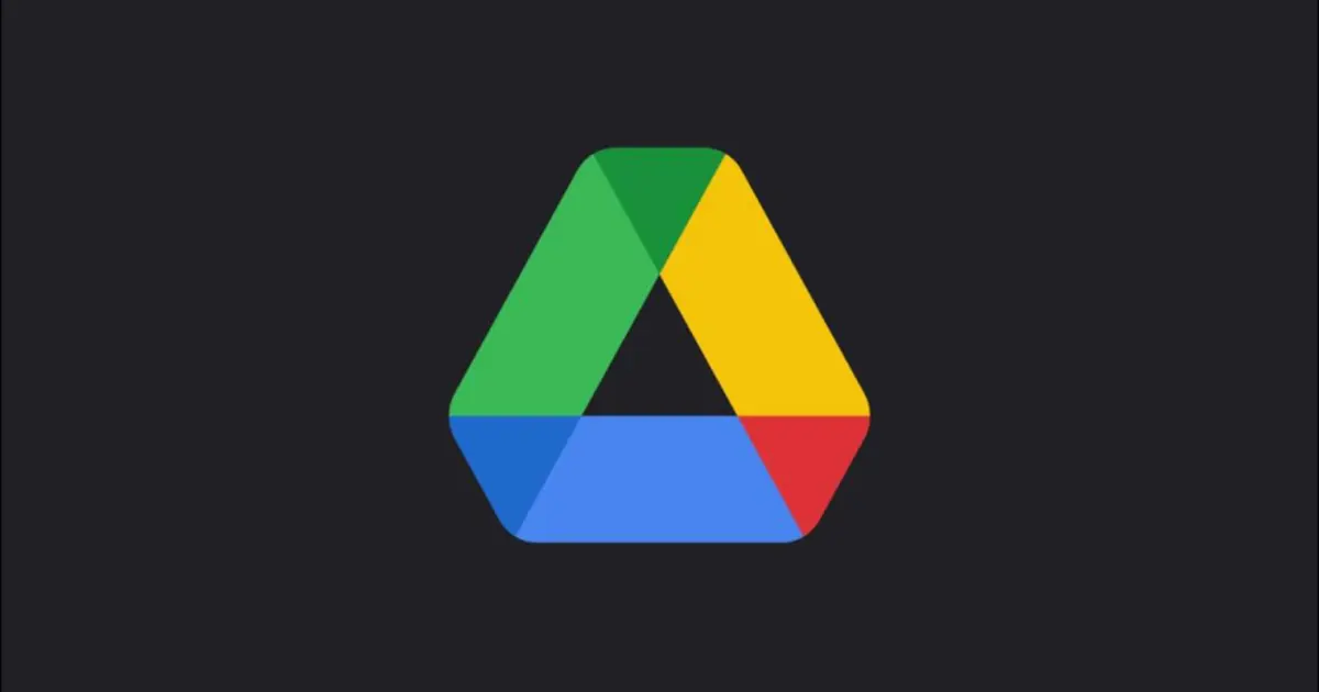 Google Drive Logo auf weißem Hintergrund