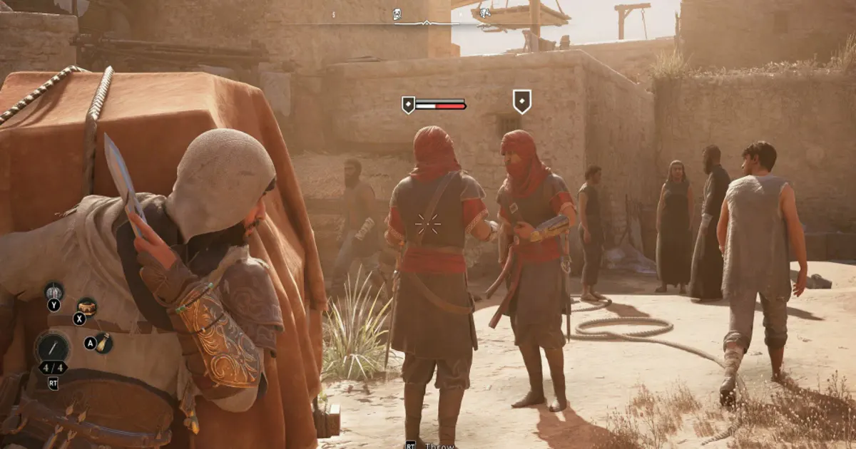 Assassin's Creed Mirageのゲーム画面のHUD