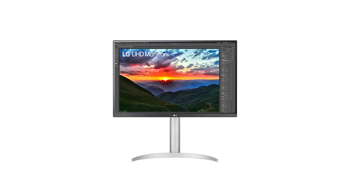 Monitor LG UltraFine 27UP850N-W de 27 polegadas, tela 4K IPS profissional