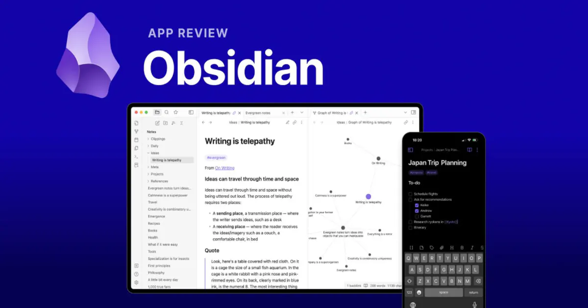 Obsidian, prise de notes en Markdown et graphes de connaissances