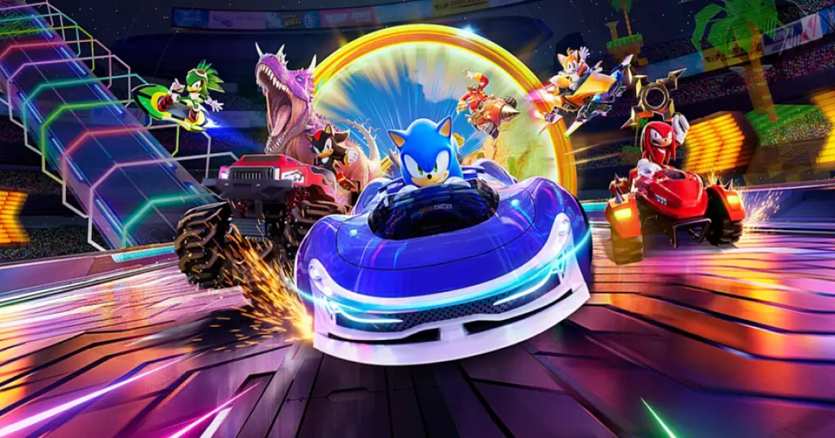 Sonic Racing CrossWorlds arcade racing with Sonic and friends