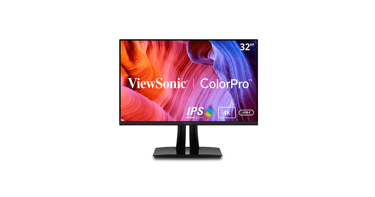 Monitor ViewSonic ColorPro VP3256-4K de 32 polegadas, design para profissionais