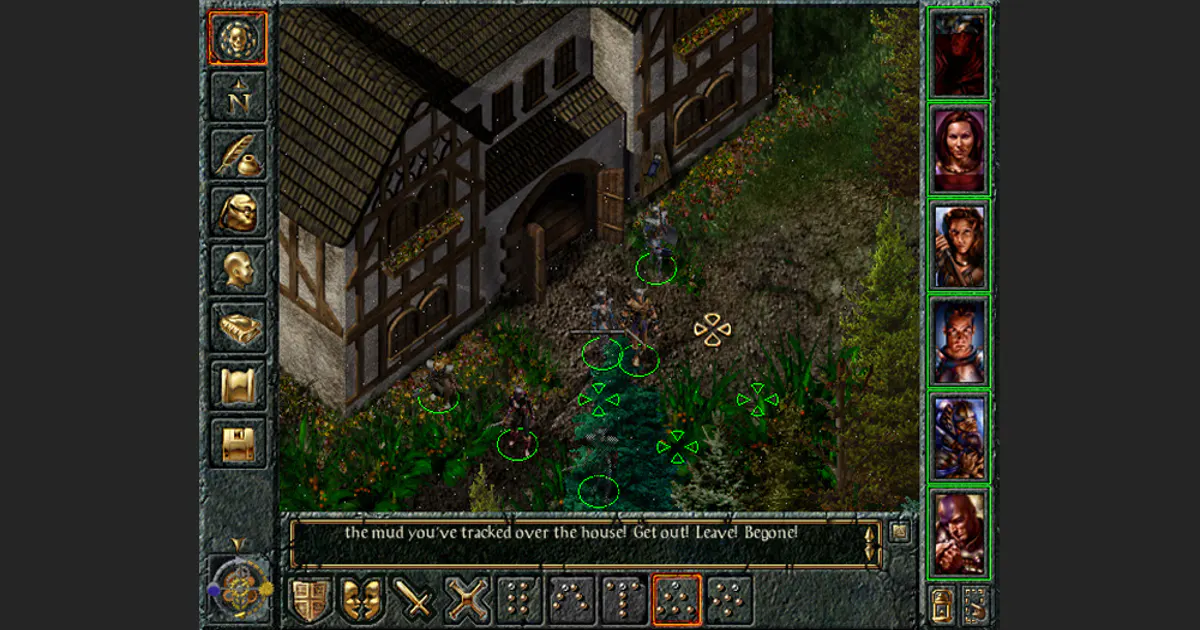 Original Baldur's Gate game cover art