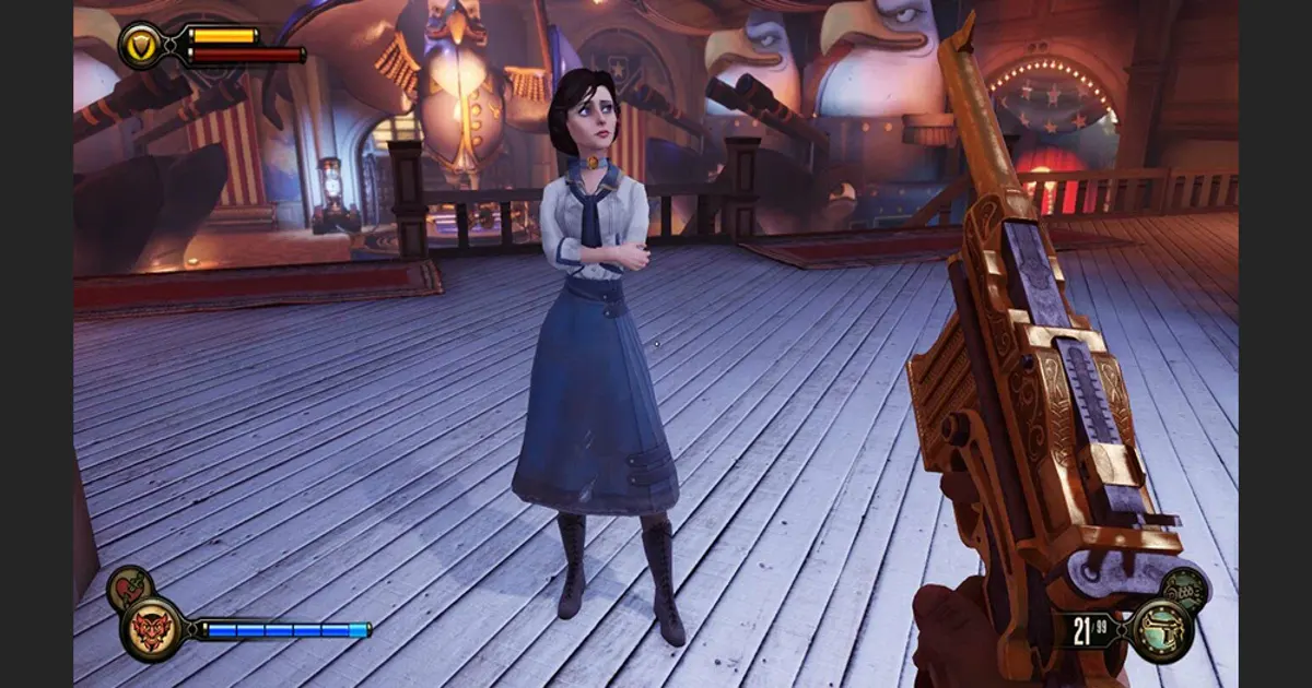 Steampunk flying city Columbia from BioShock Infinite (2013)