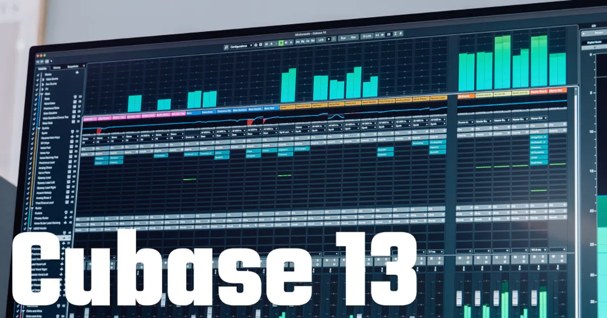 Cubase 13 Interface mit professionellen Mixing-Tools