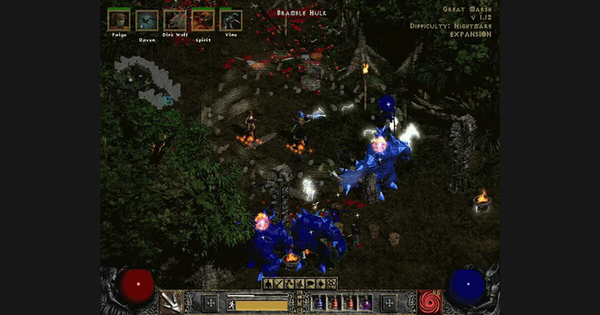 Artwork de Diablo II: Lord of Destruction (2001), montrant le Seigneur de la Destruction