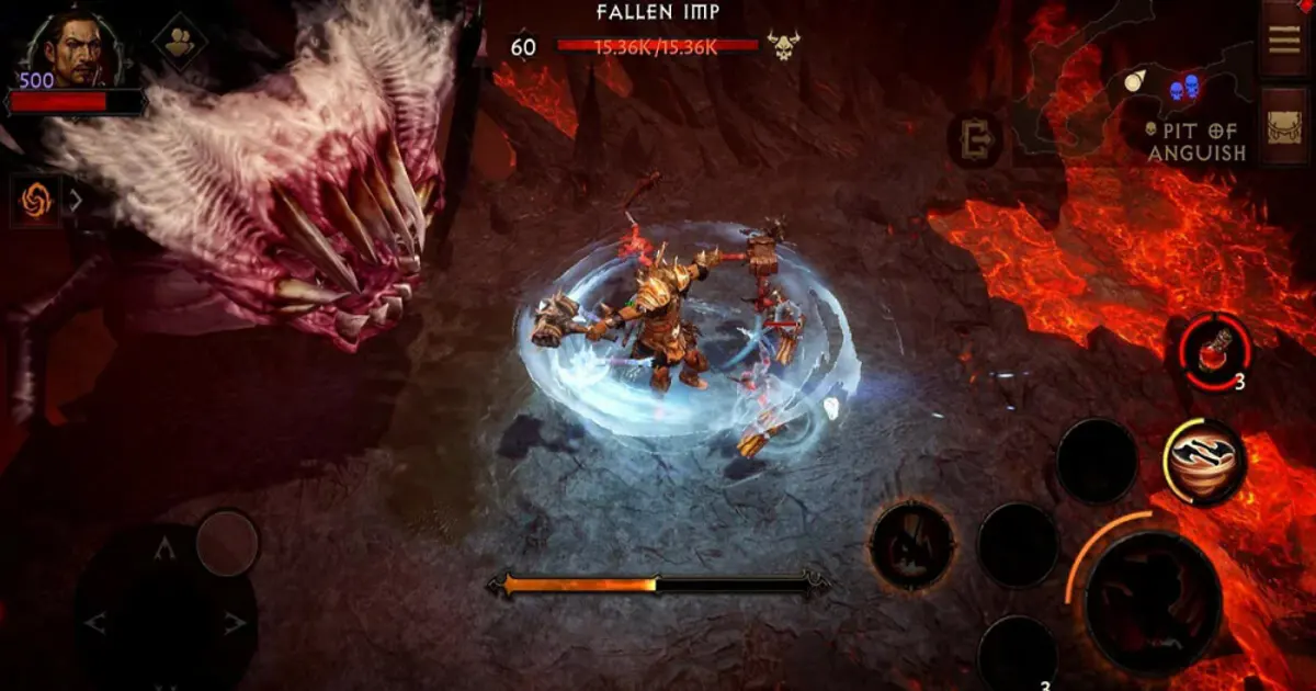 Visuel promotionnel de Diablo Immortal (2022) sur mobile