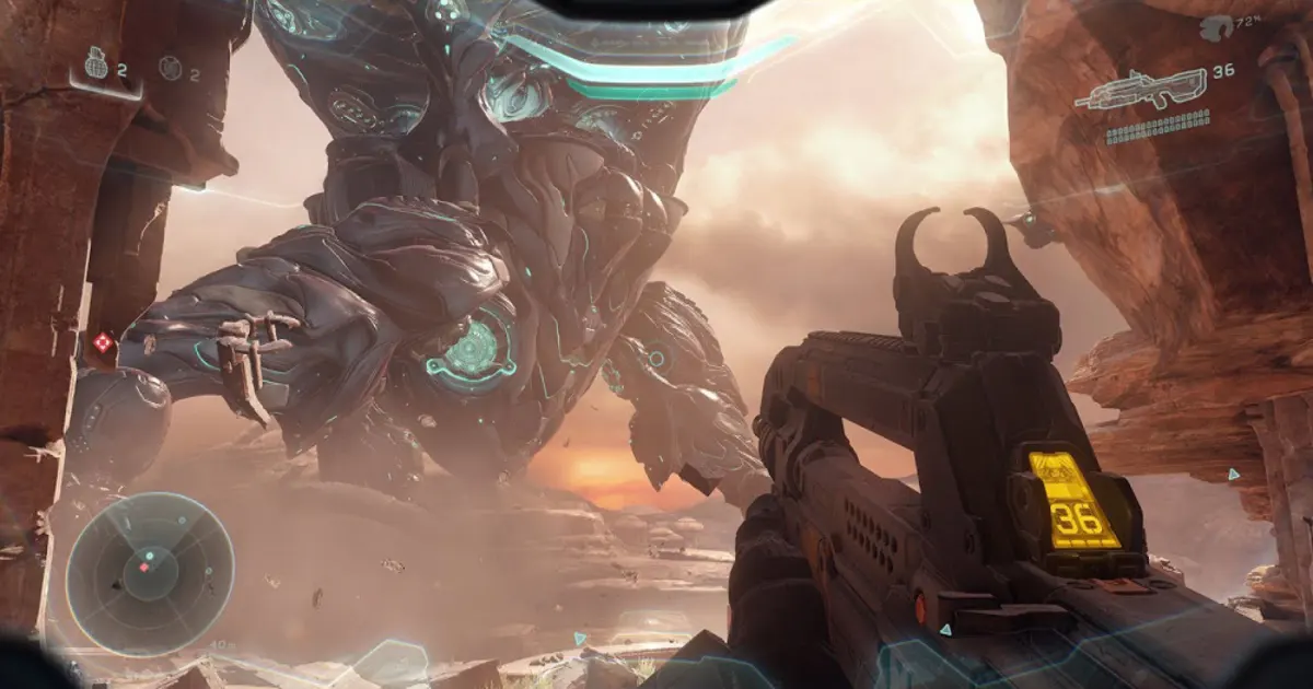 Affiche de Halo 5: Guardians, sorti en 2015 sur Xbox One