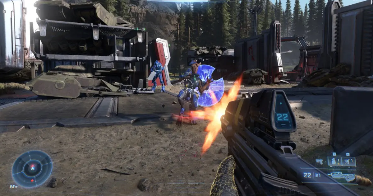 Illustration de Halo Infinite, sorti en 2021 sur Xbox Series X|S, Xbox One et PC
