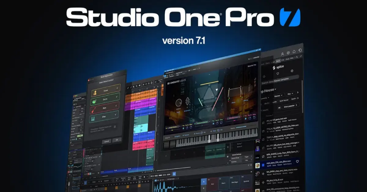Studio One 7 Oberfläche mit AI Copilot