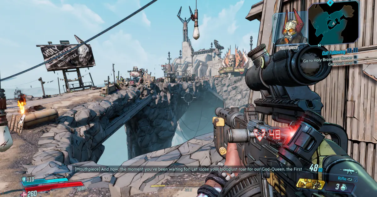 Borderlands 3（2019）のゲーム内アート。新たな惑星や多様なロケーション