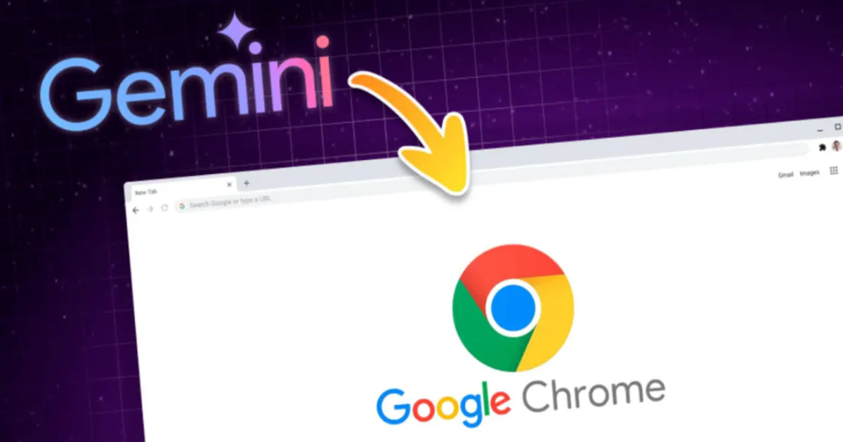 Google Chrome tarayıcı arayüzünde Gemini AI entegrasyonu