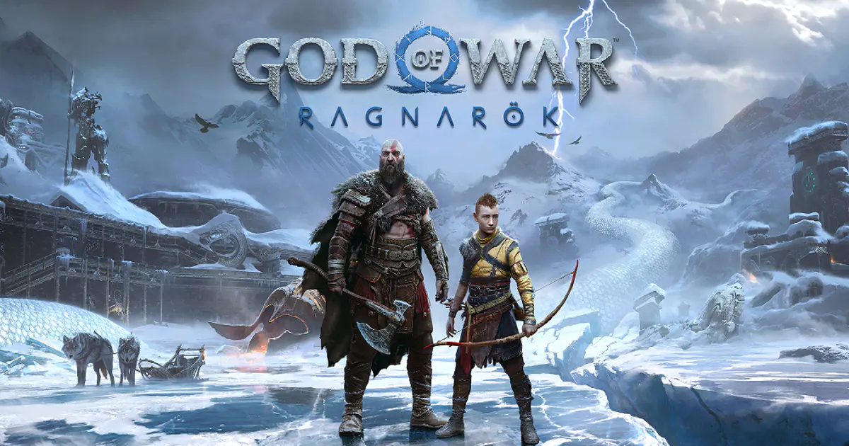 God of War Ragnarök Kratos and Atreus in Norse wilderness