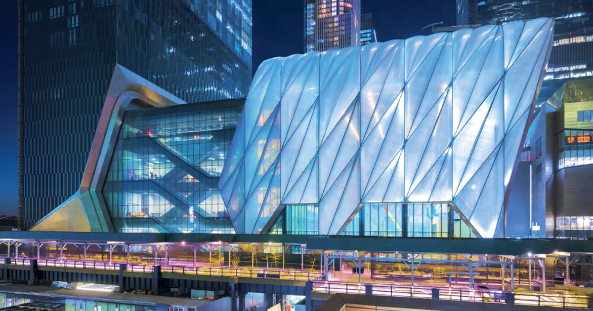 The Shed in New York mit verschiebbarer Außenhülle