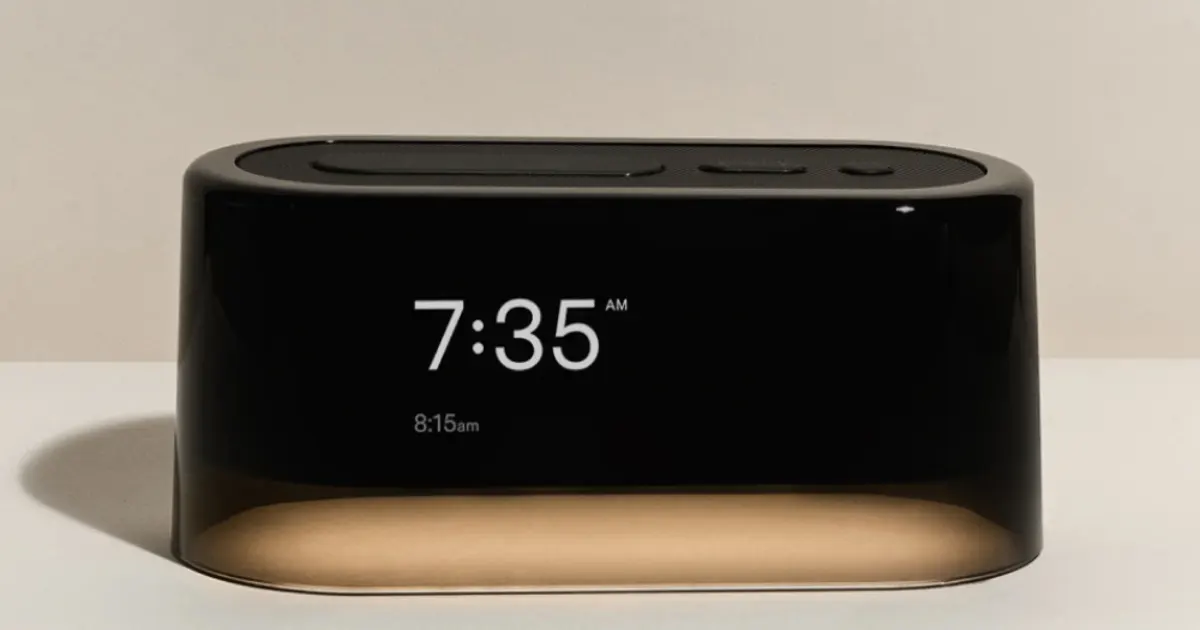 Loftie Clock smart bedside alarm with sound and nightlight