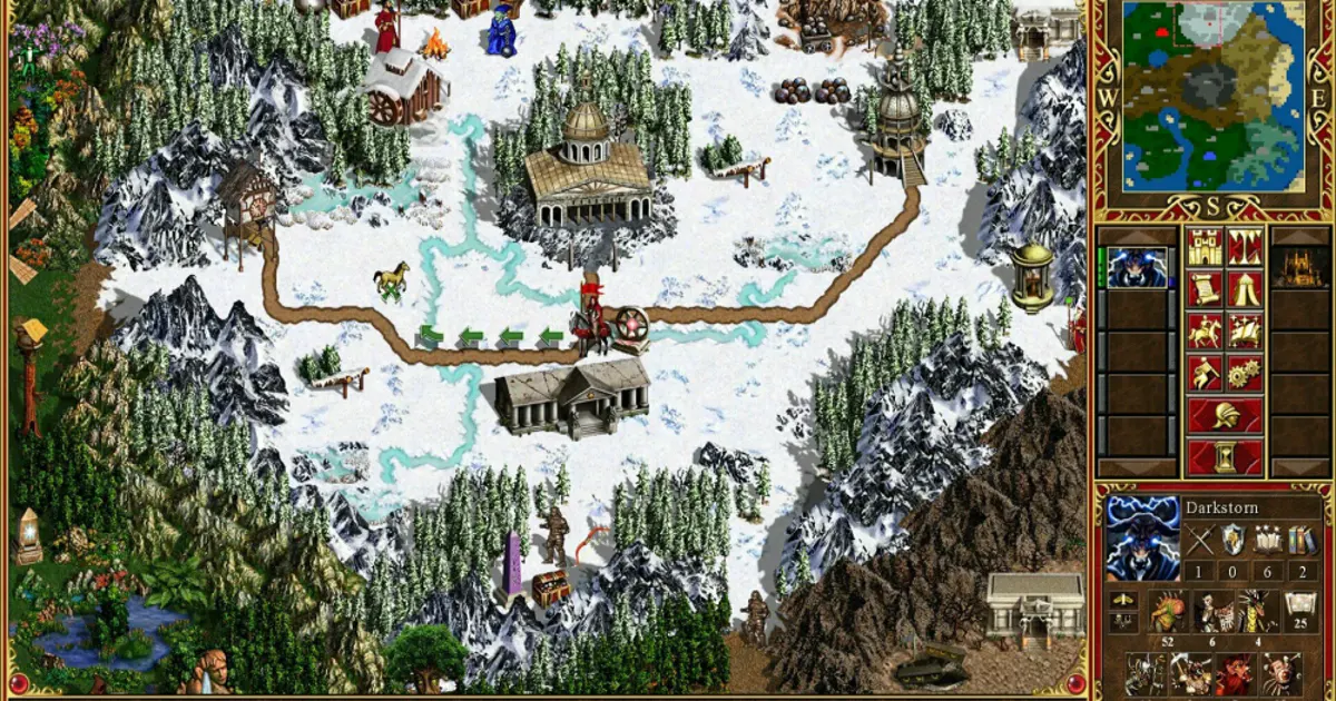 Heroes of Might and Magic III - turn-based strategy and hotseat mode