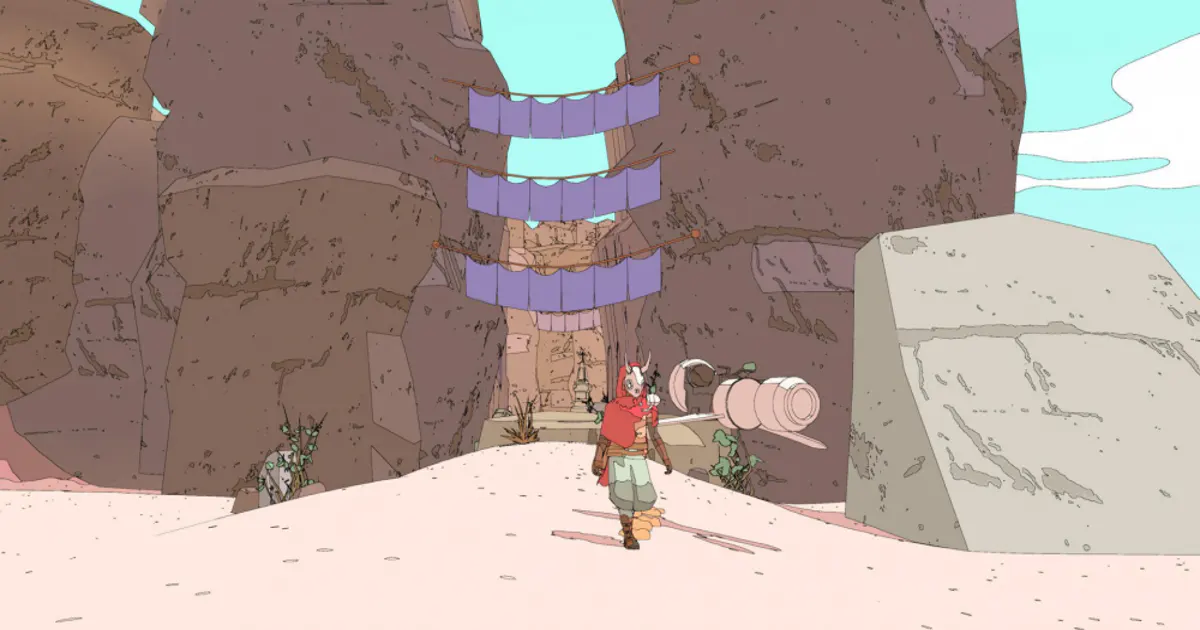 Sable desert exploration with unique art style