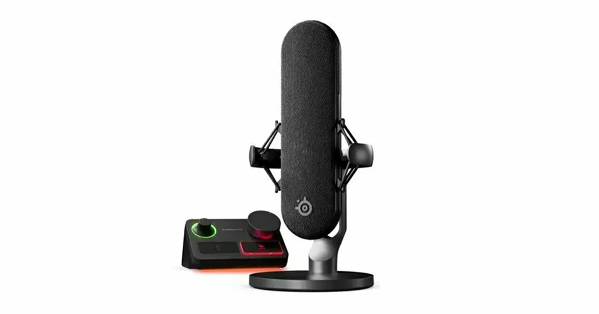 SteelSeries Alias microphone with large capsule and Sonar technology
