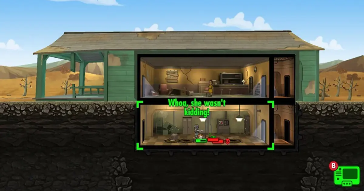 Fallout Shelter mobile game: Vault management and dwellers