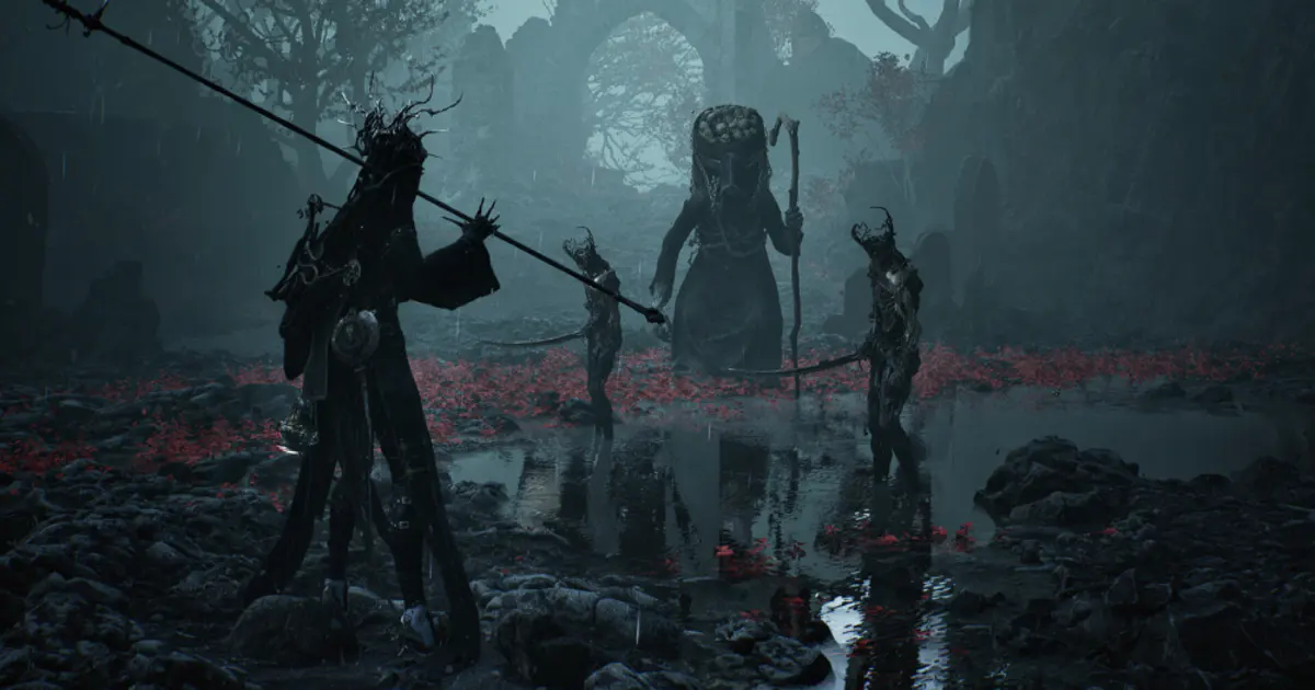 Mortal Shell II game art featuring dark fantasy soulslike combat
