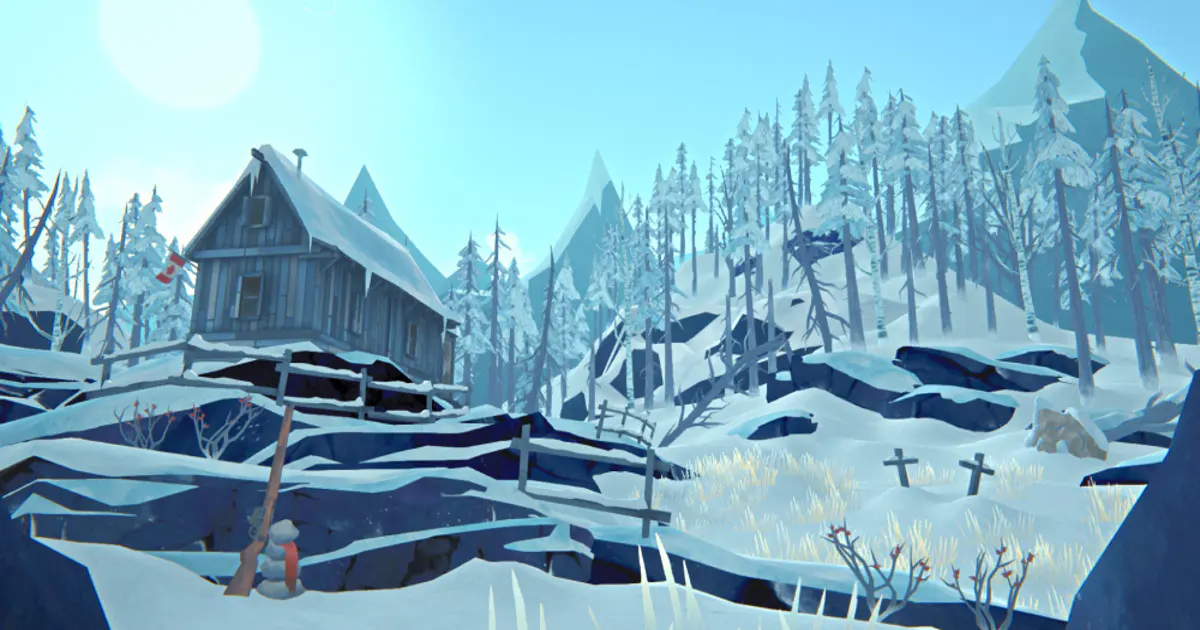 Snowy wilderness and survival gear in The Long Dark
