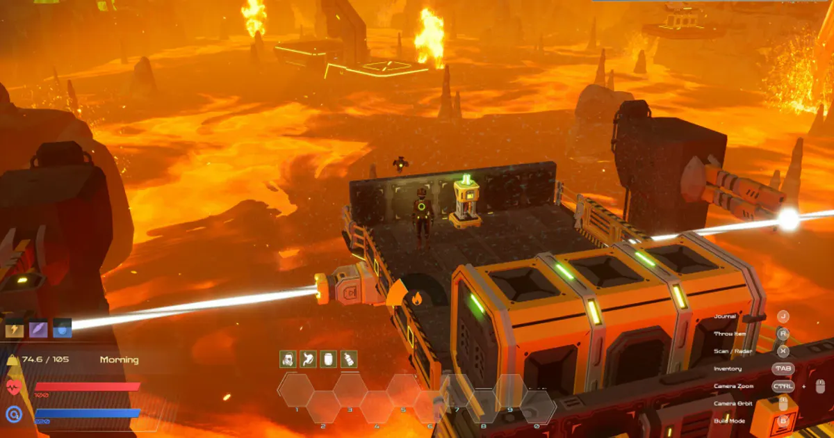 AETHUS: top-down sci-fi survival and automation