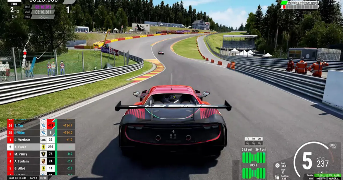 Assetto Corsa Competizione: GT3 and GT4 racing simulation