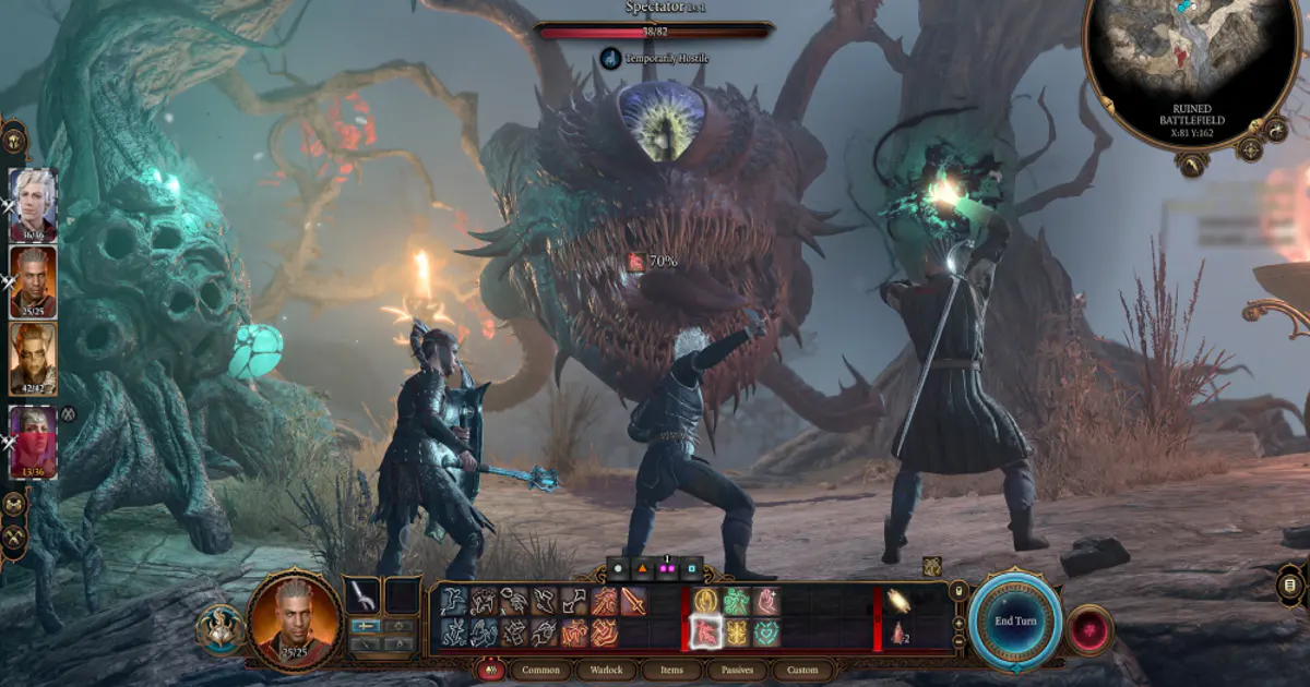 Baldur's Gate 3 local co-op split screen