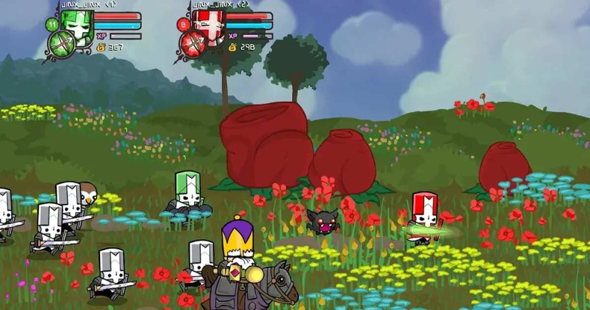 Castle Crashers arcade beat 'em up co-op