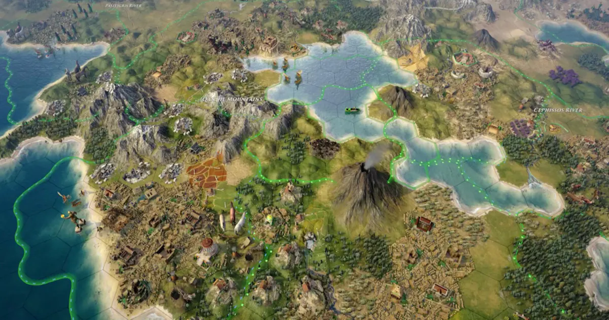 Old World: dynastic politics and state management on a civilization map