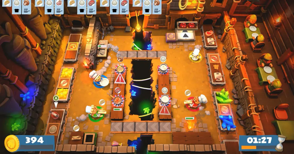 Overcooked 2 local co-op shared screen