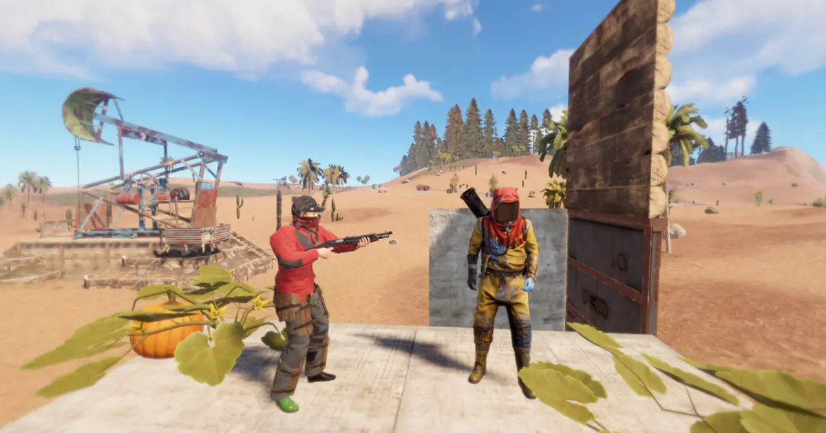 Rust: player vs. player survival and base defense