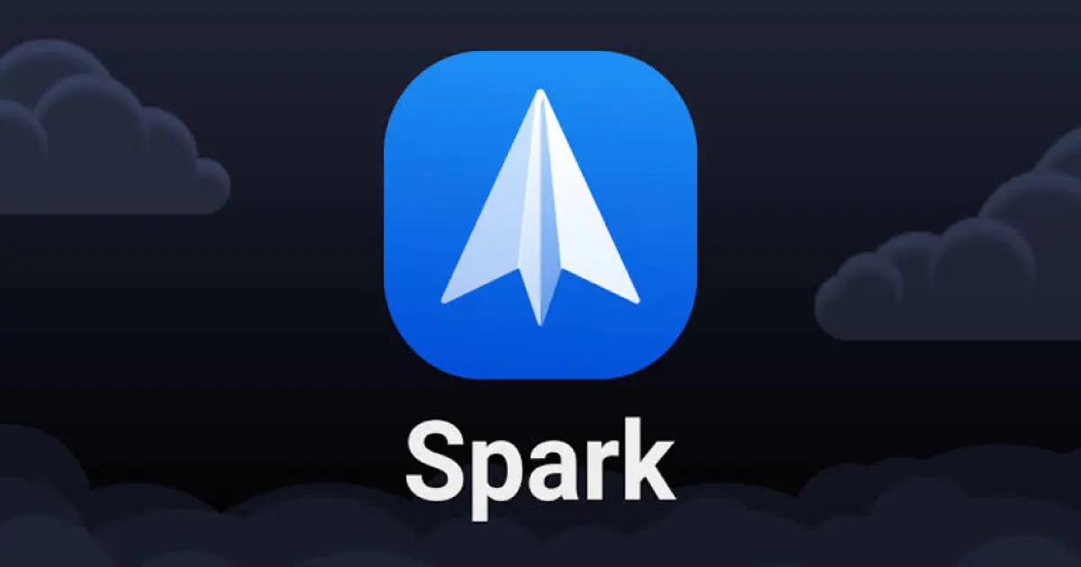 Spark email client showing unified inbox