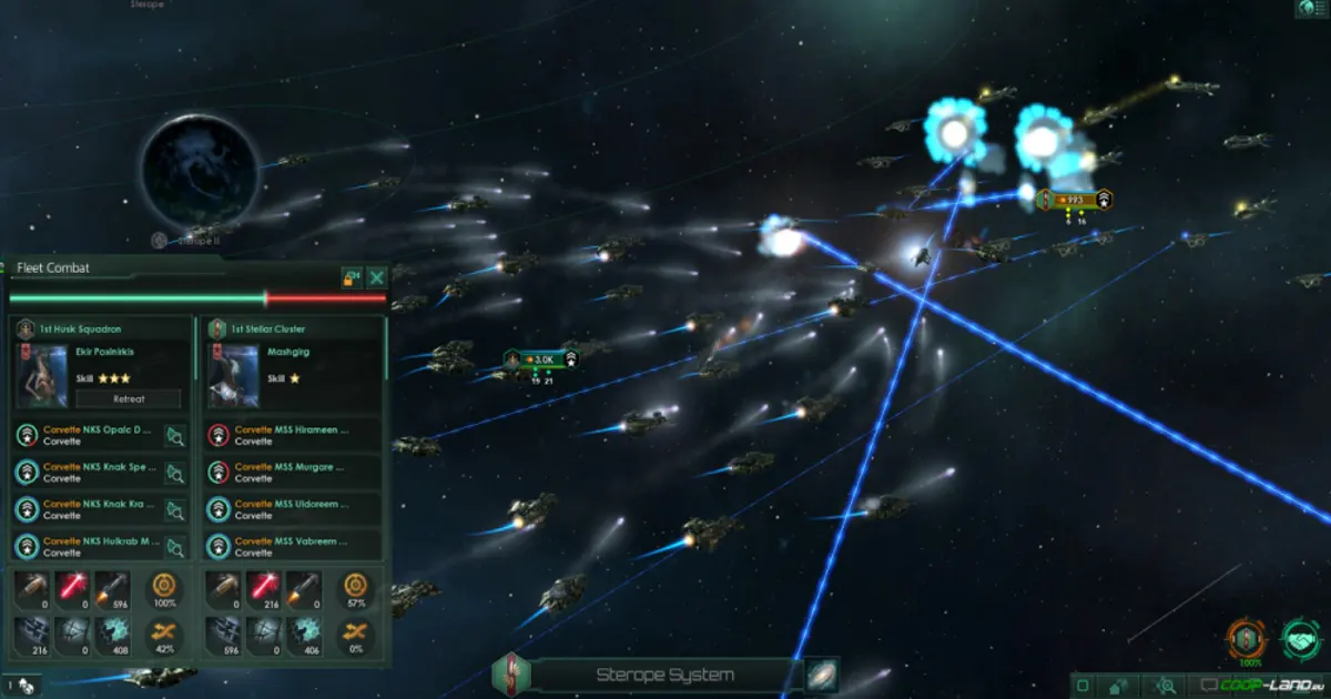 Stellaris: Übersicht einer Galaxiekarte mit verschiedenen Imperien