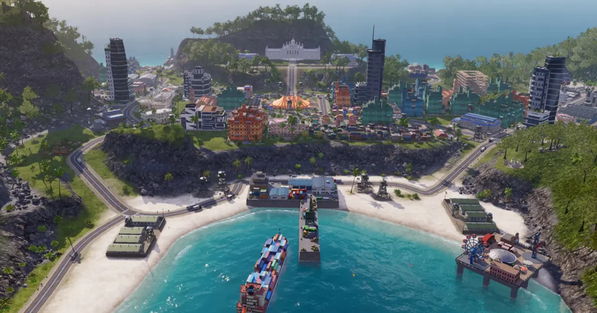 Островное государство Tropico 6 с курортами и промышленностью