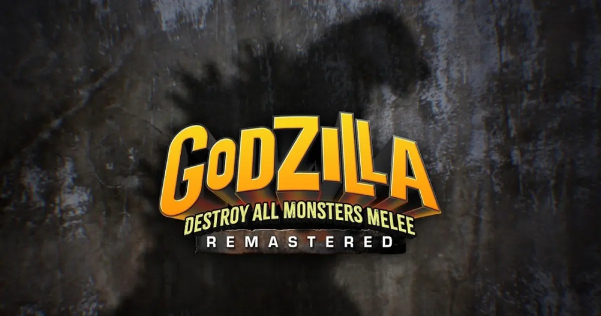 Godzilla: Destroy All Monsters Melee Remastered game screenshot showing kaiju battles in a city