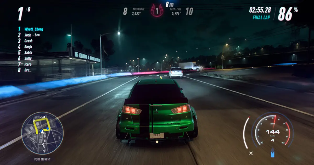 Screenshot from Need for Speed: Heat, 2019