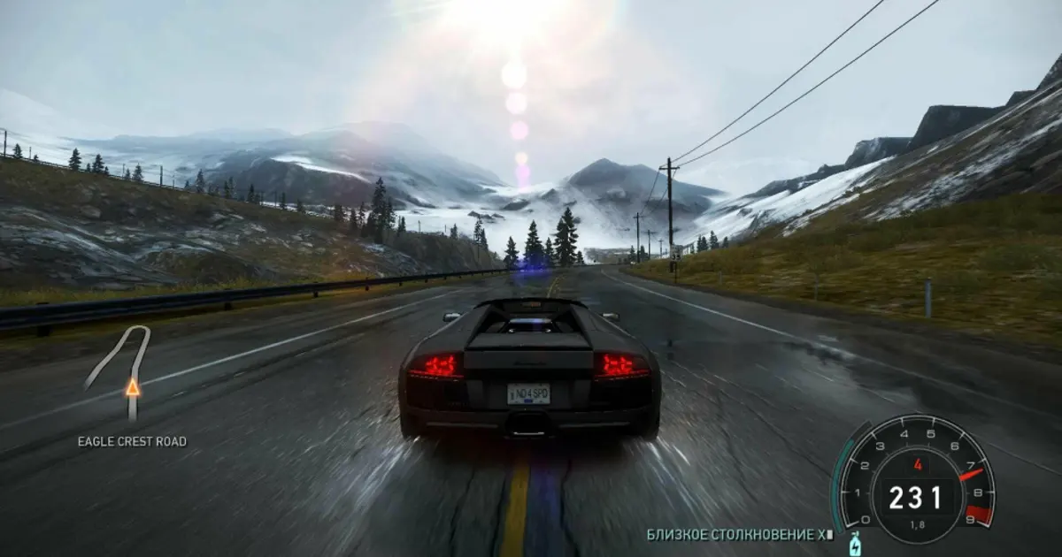 Screenshot from Need for Speed: Hot Pursuit, 2010
