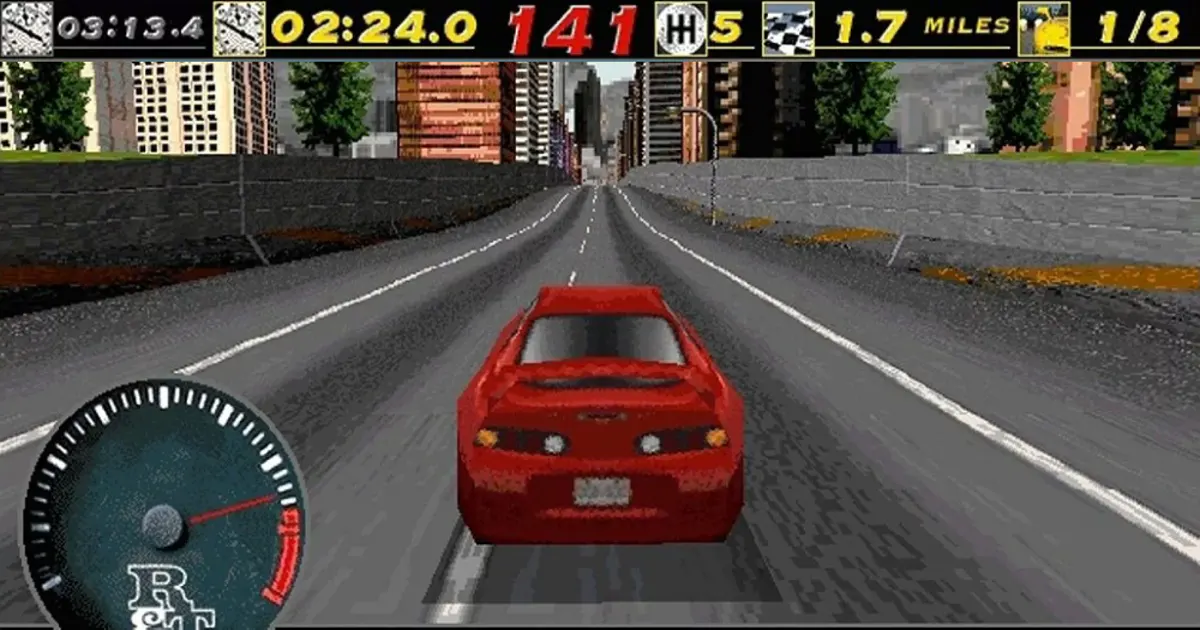Screenshot from the original The Need for Speed, 1994