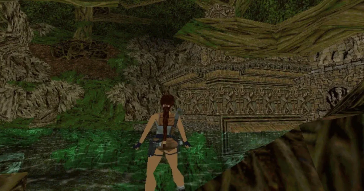 Lara Croft in India in Tomb Raider III
